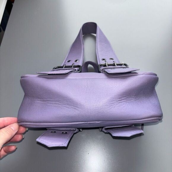 Free people say yes leather purse tote lavender purple new - Picture 6 of 16